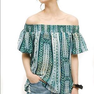 Anthro | HD in Paris Jacaranda Off Shoulder Top